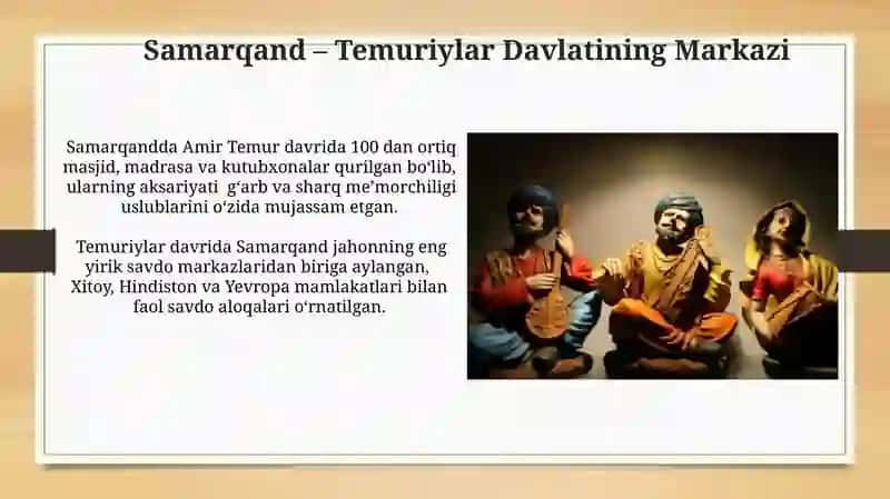 Amir temur va Temuriylar davri renesansi 3
