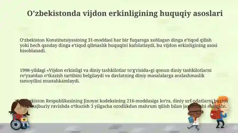 Oʻzbekistonda vijdon erkinligi 3