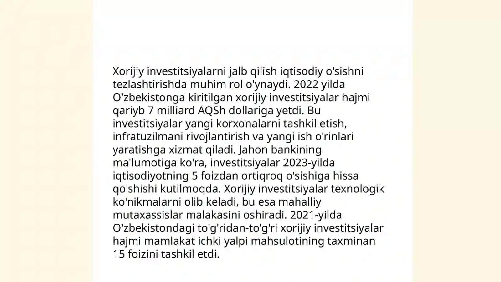 Xorijiy investitsiyalarga kirish 3