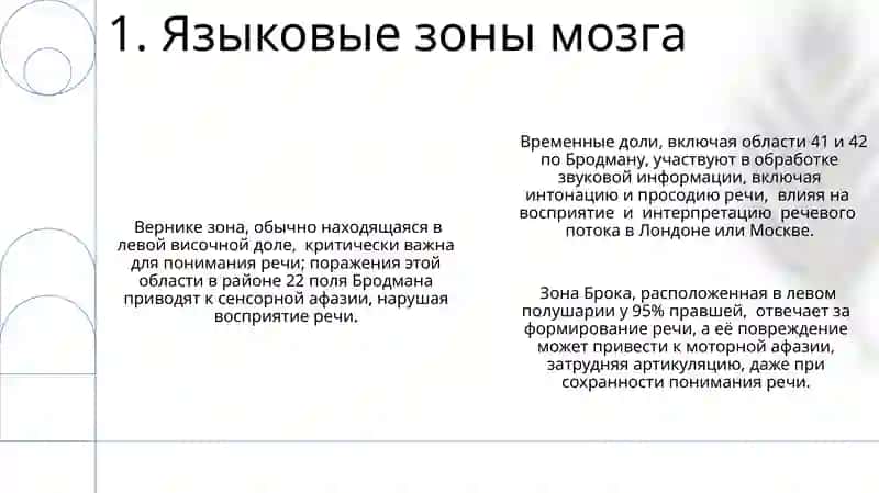 Головной мозг стили речи 3