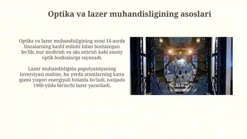 Optik va lazer texnikasi usullari 3