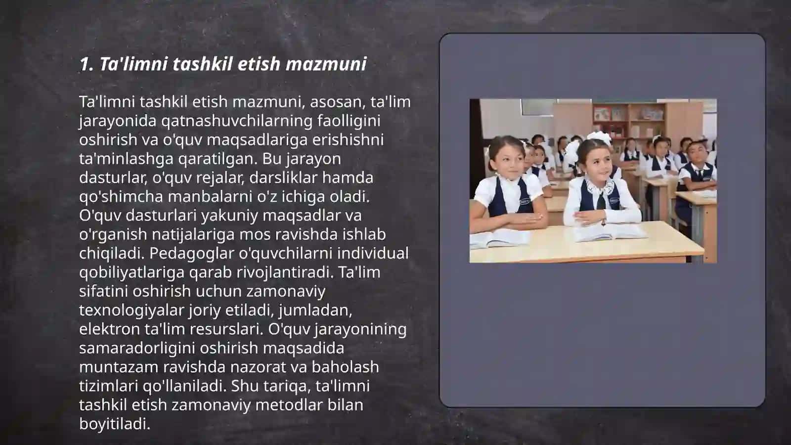 Ta'limni Tashkil Etish Shakllari va Turalari 3