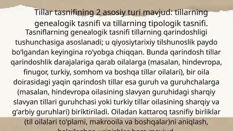 Tillar tasnifi 3