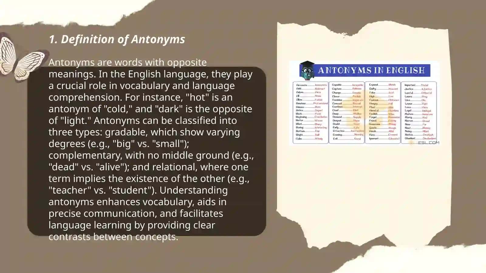 Antonyms 3