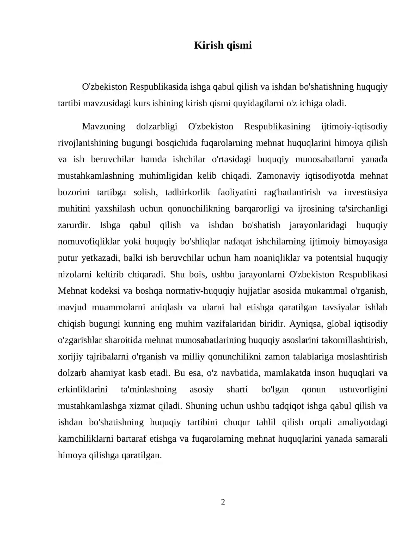 Ishga qabul qilish va ishdan boʻshatishning huquqiy tartibi 3