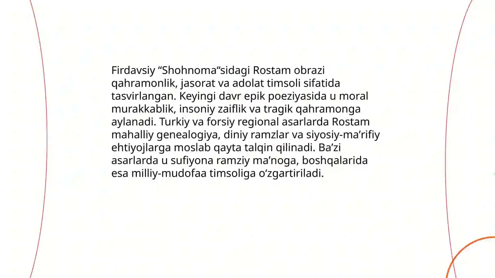 Firdavsiy “Shohnoma“si qahramonlari 3