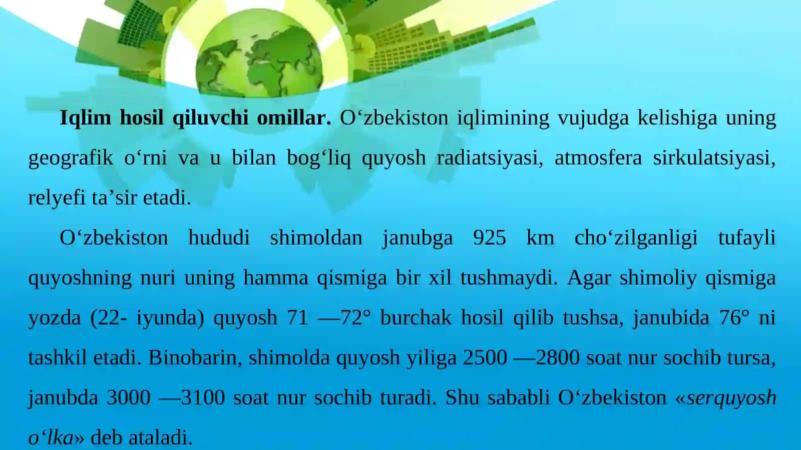 O‘zbekiston iqlimi 3