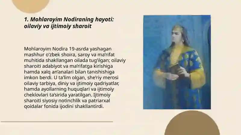 Mohlaroyim Nodira hayoti va ijodi 3