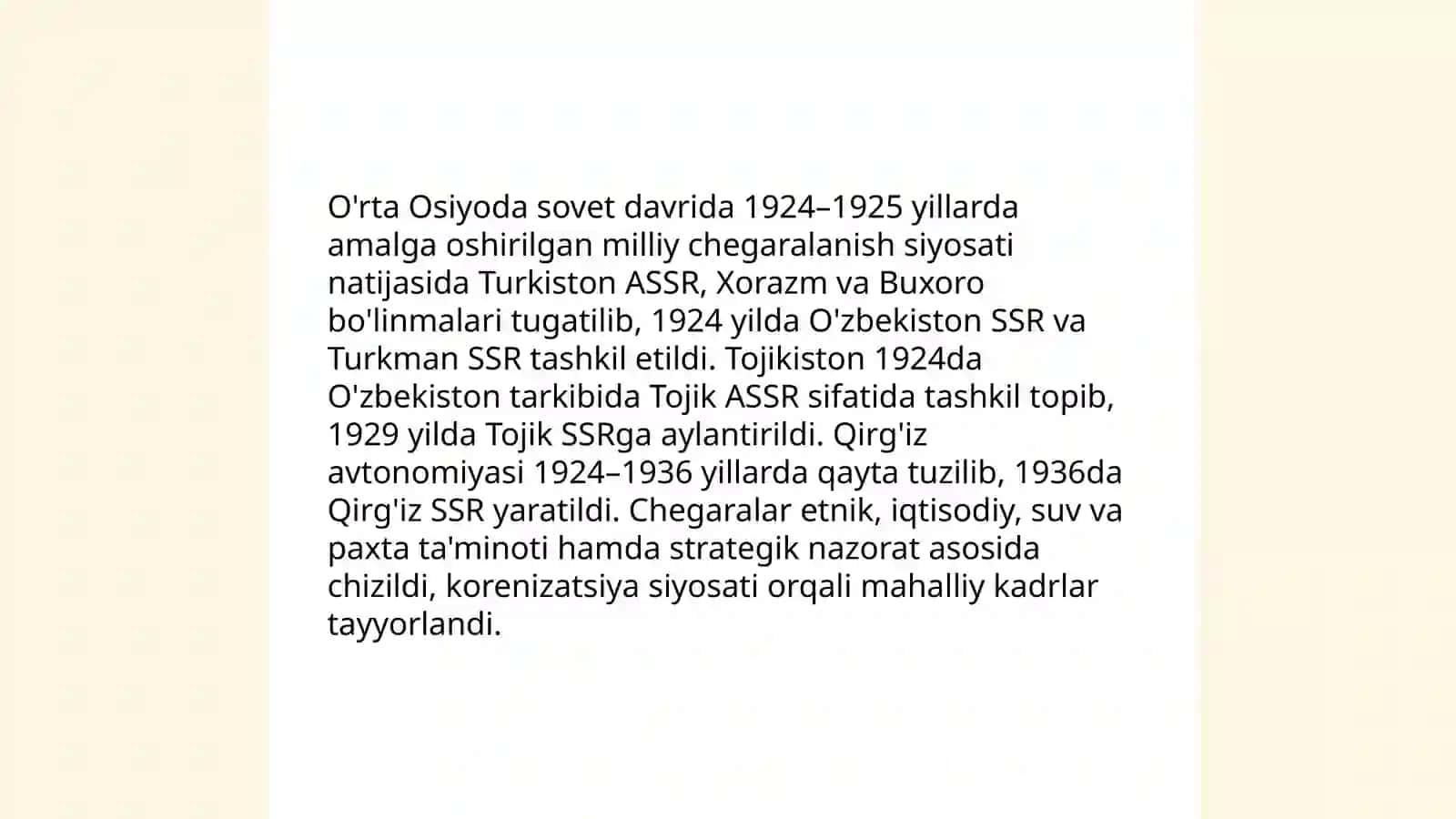 O'rta Osiyoda hududiy chegaralanish 3