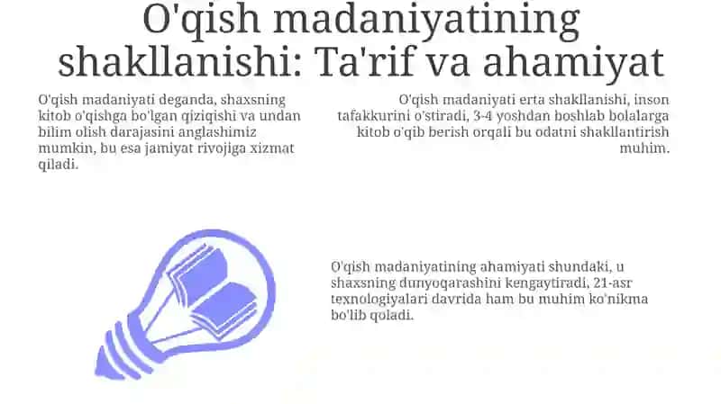 O'qish madaniyati genezisi va tarixiy omillar 3