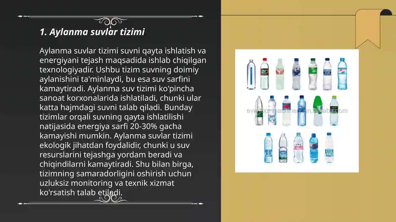 Aylanma suvlarning tozaligi 3