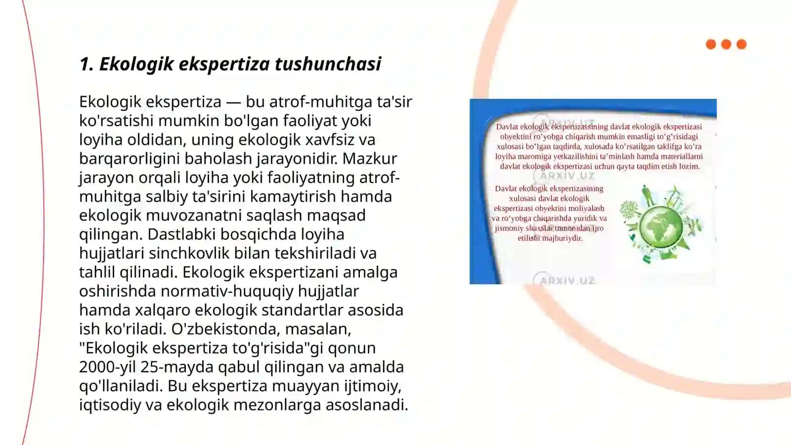 Ekologik ekspirtiza kelib ciqish tarixi 3