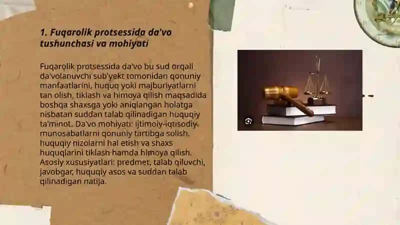 Fuqarolik protsessida da'vo 3