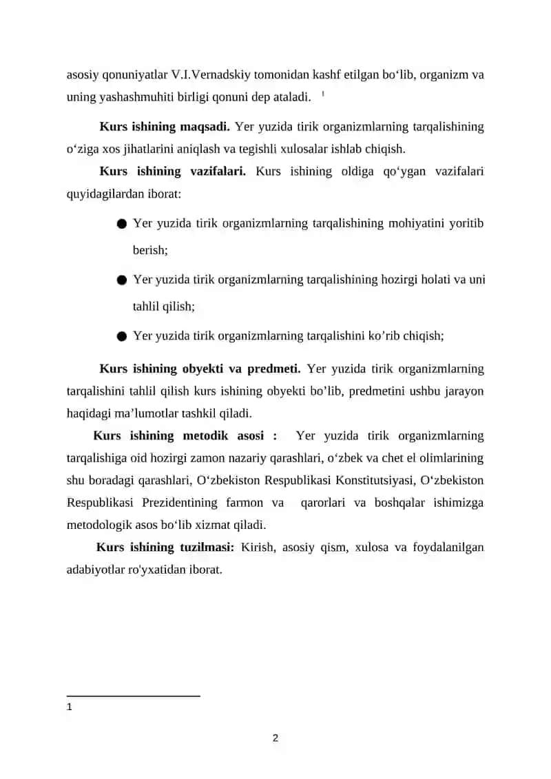 Yer yuzida tirik organizmlarning tarqalishi 3