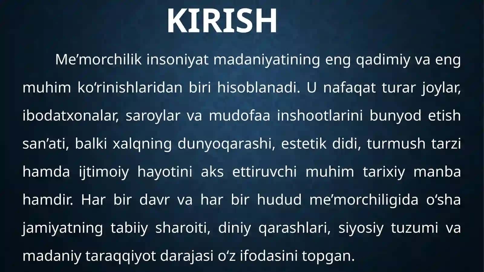 O’rta Osiyo memorchiligi tarixifanidan Memorchlikturlarivauslublari 3