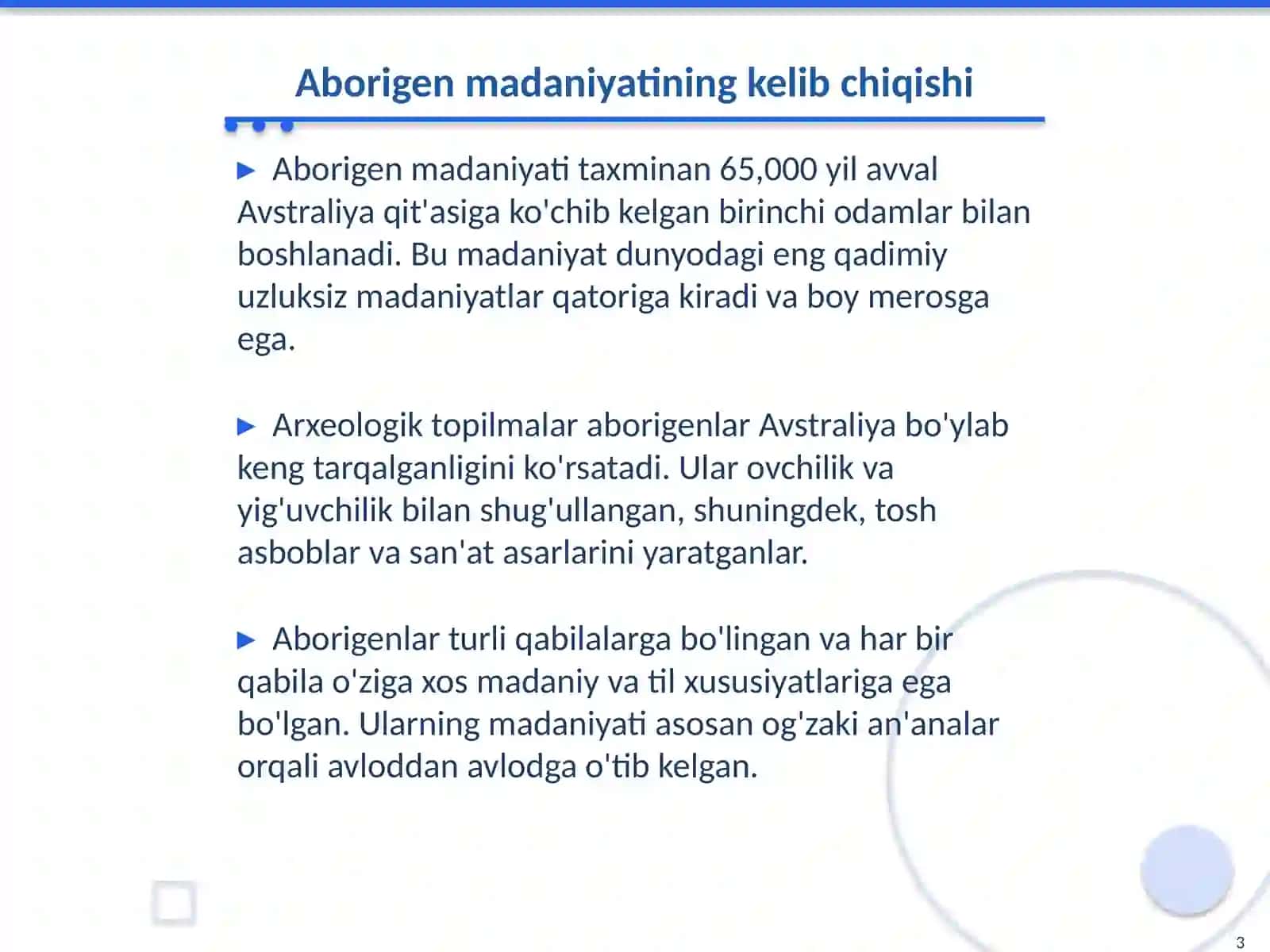 Avstraliya xalqlari madaniyati 3