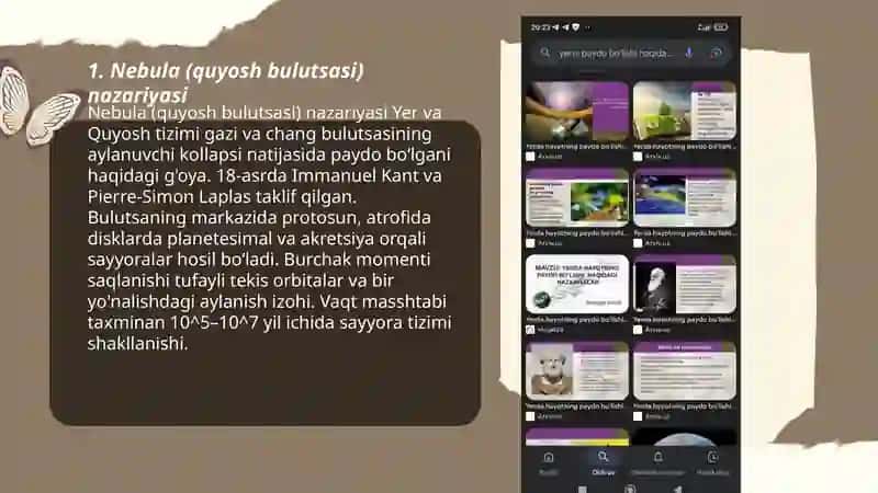 Yerning paydo boʻlishi haqida nazariyalar 3