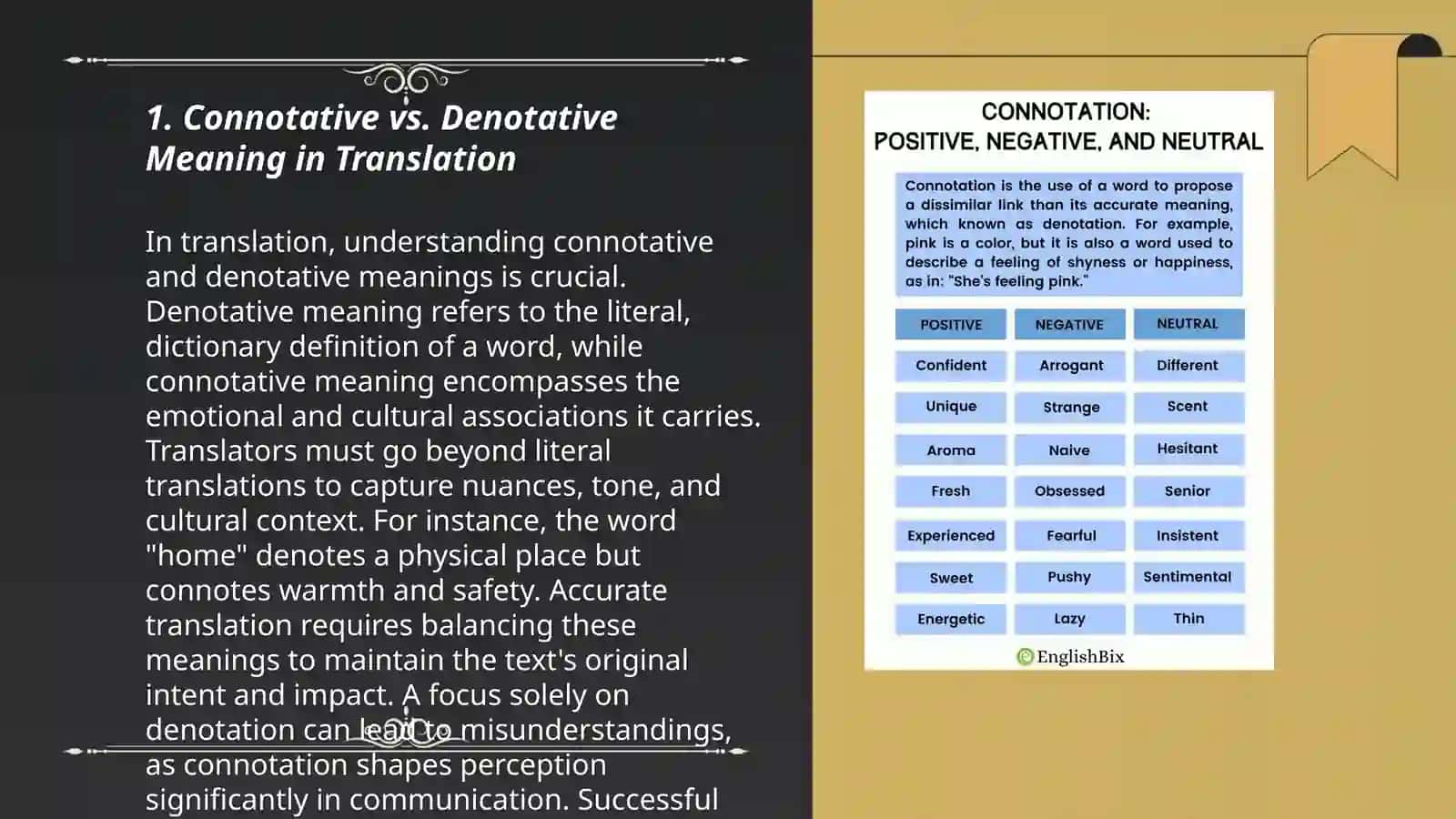 Connotative and denotative meaning in translation 3