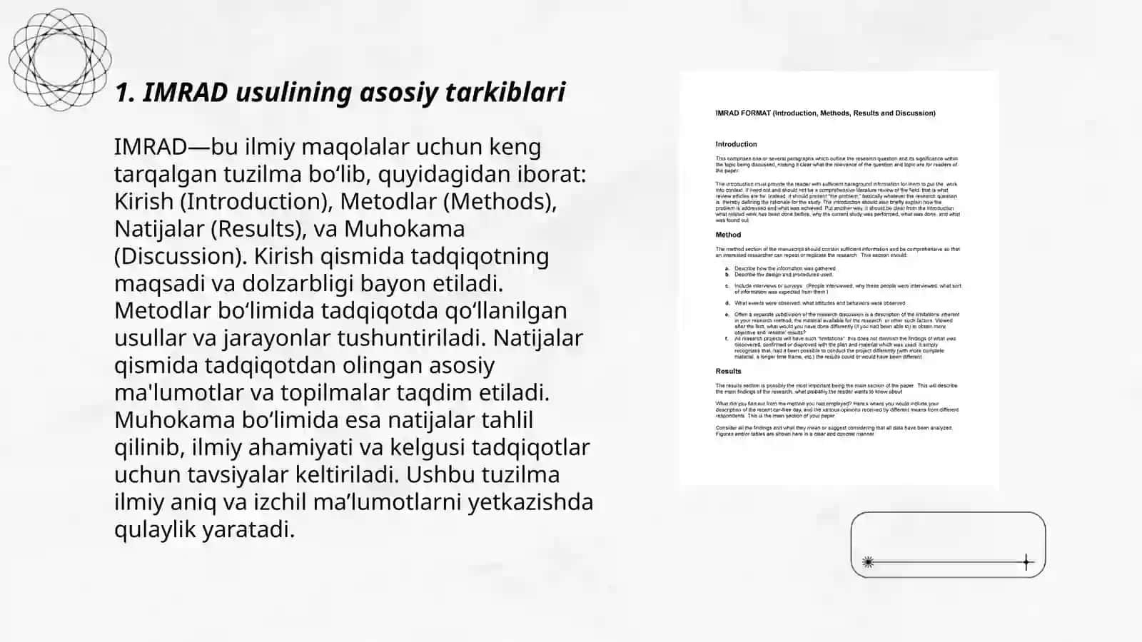 IMRAD usuli haqida 3