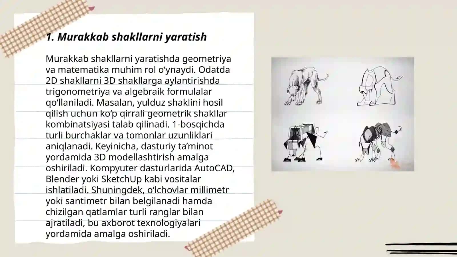 Murakab obyektlarni chizish va tahrirlash 3