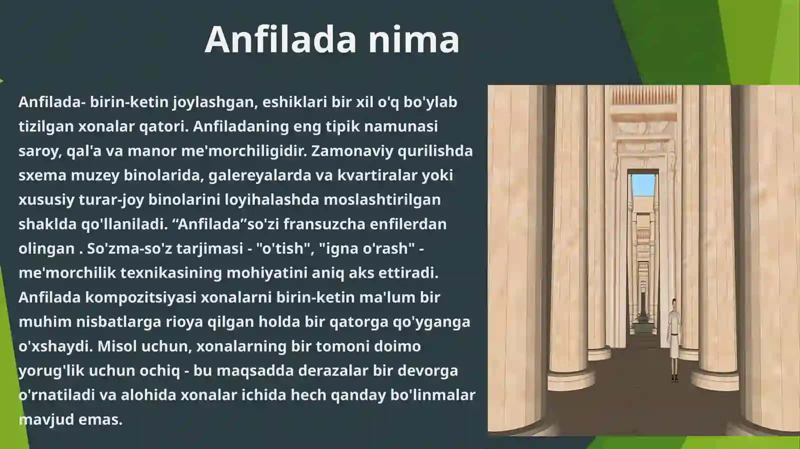 Anfiladali fuqaro binolarini loyihalash. 3