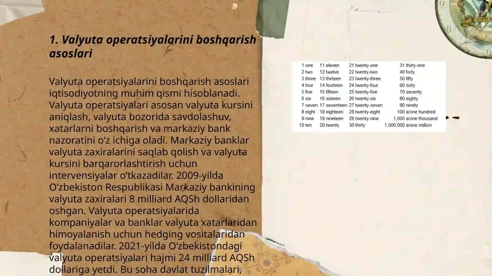 Chet el valyutasidagi operatsiyalar hisobi 3