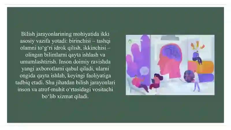 Bilish jarayonlari umumiy tushuncha 3