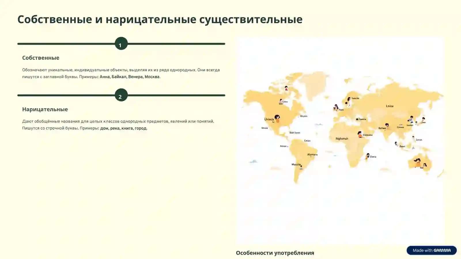 Лексико-грамматические разряды существительных 3
