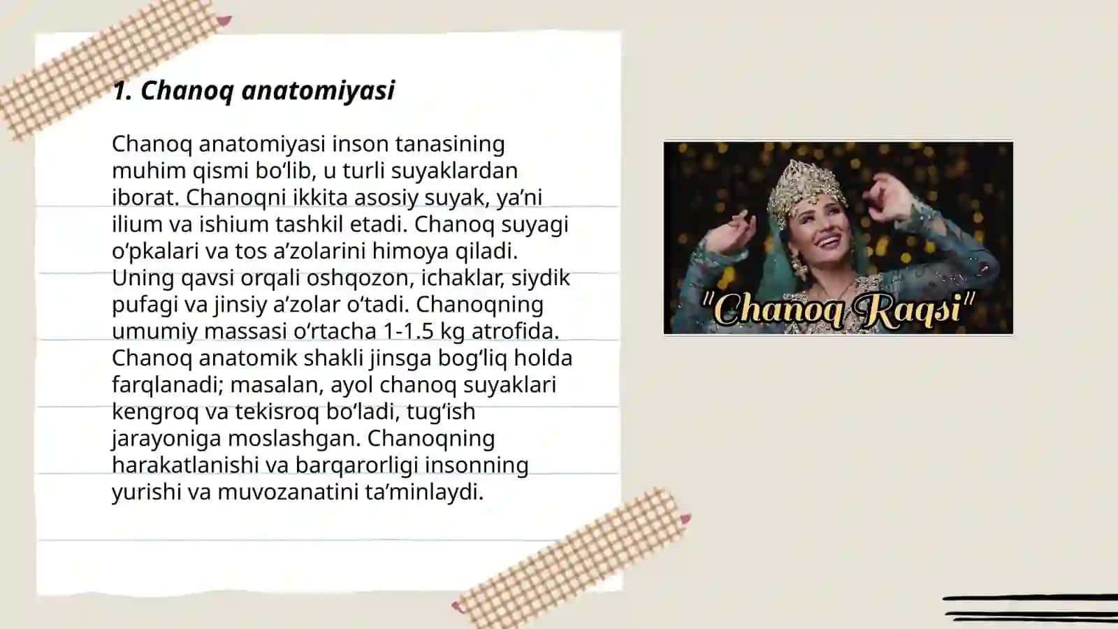 Chanoq va son sohalari mushaklari 3