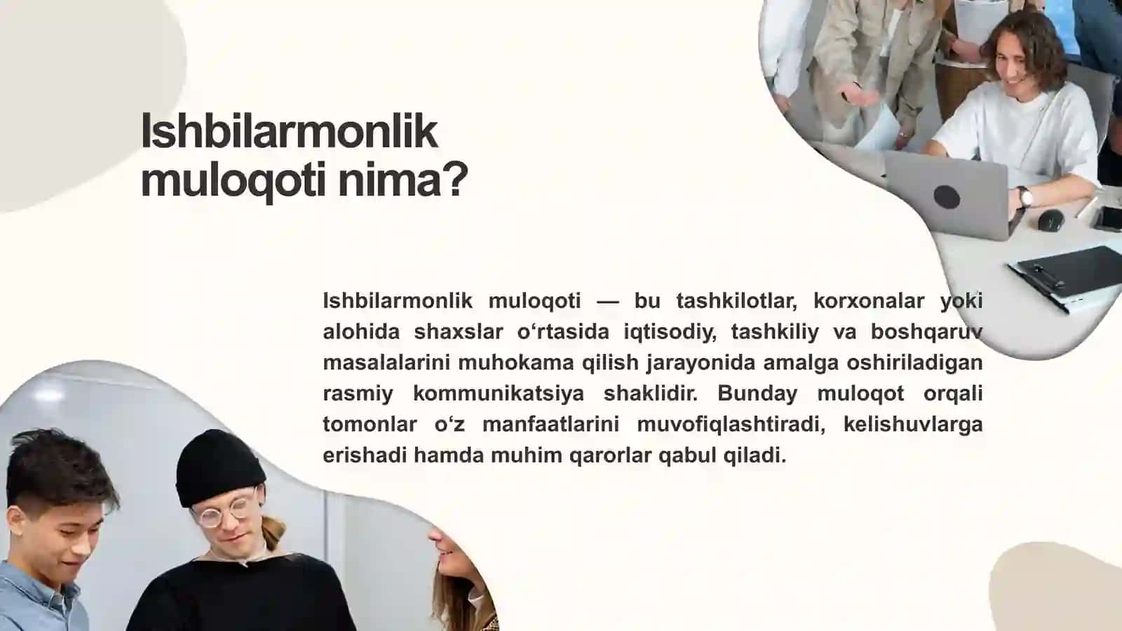 Ishbilarmonlik suhbatlari va ularni olib borish tartibi 3