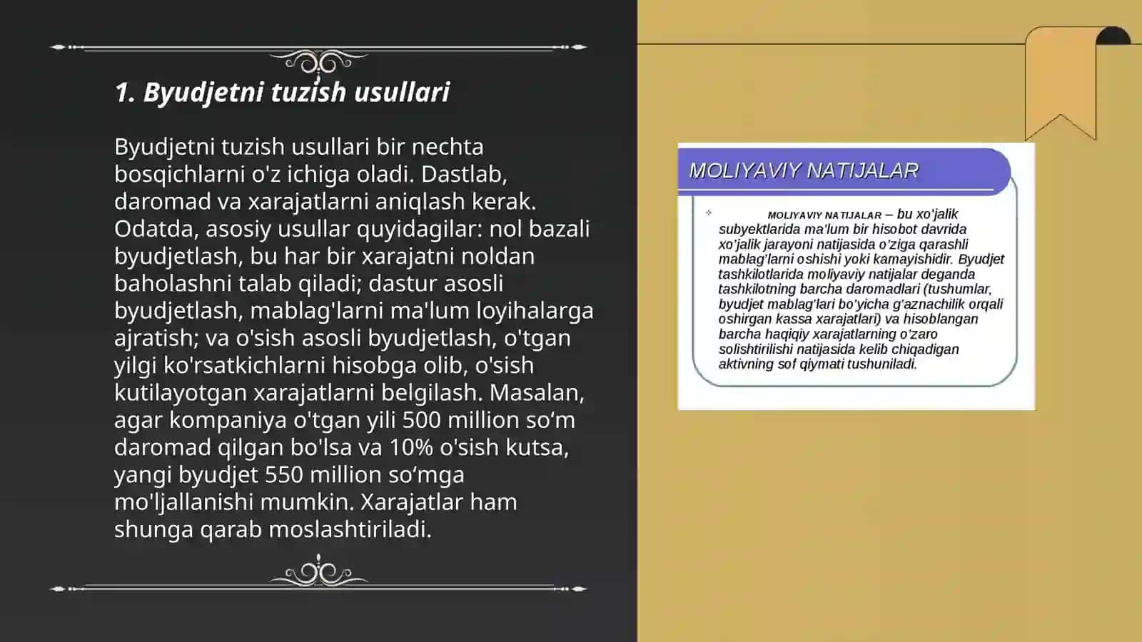 Byudjetni tuzish usullari 3