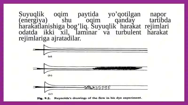 Suyuqlikning Harakat tartibi 3
