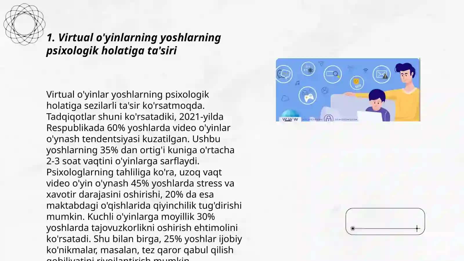 Virtual oyinlarning yoshlar ongiga tasiri 3