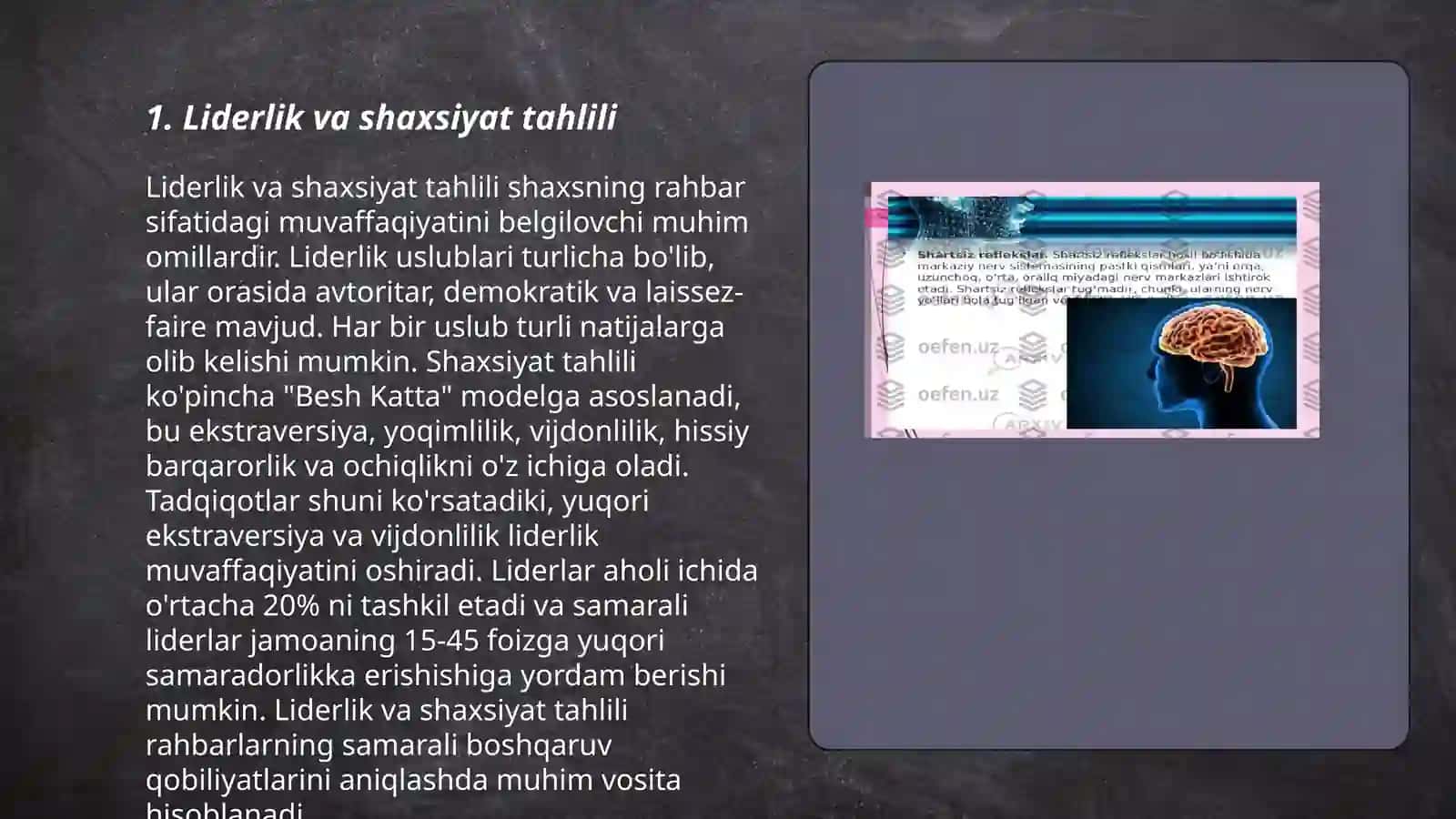 Liderlikning psixologik xususiyatlari 3