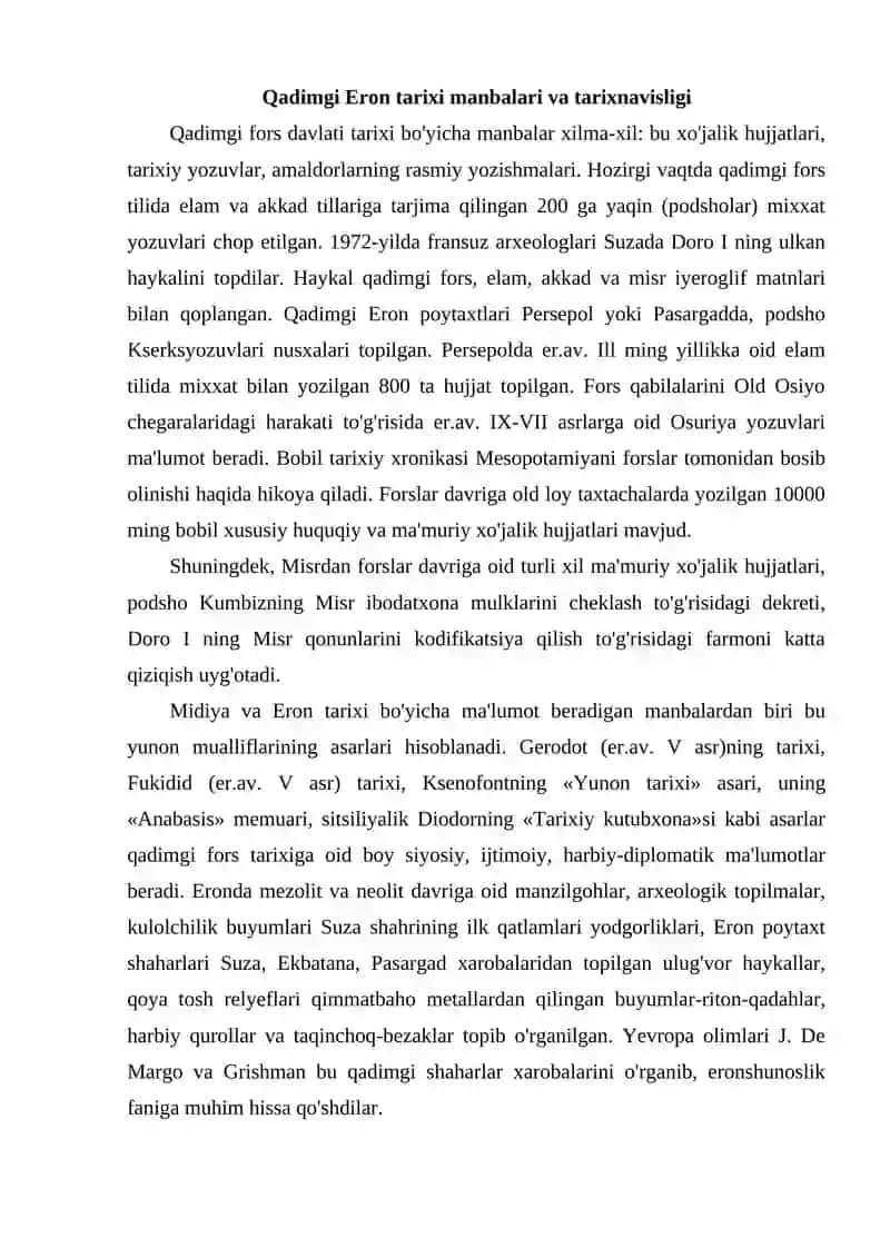 Qadimgi Eron iqtisodiyoti 3