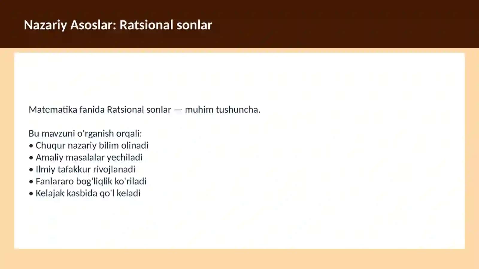 Matematika - Sonlar nazariyasi 3