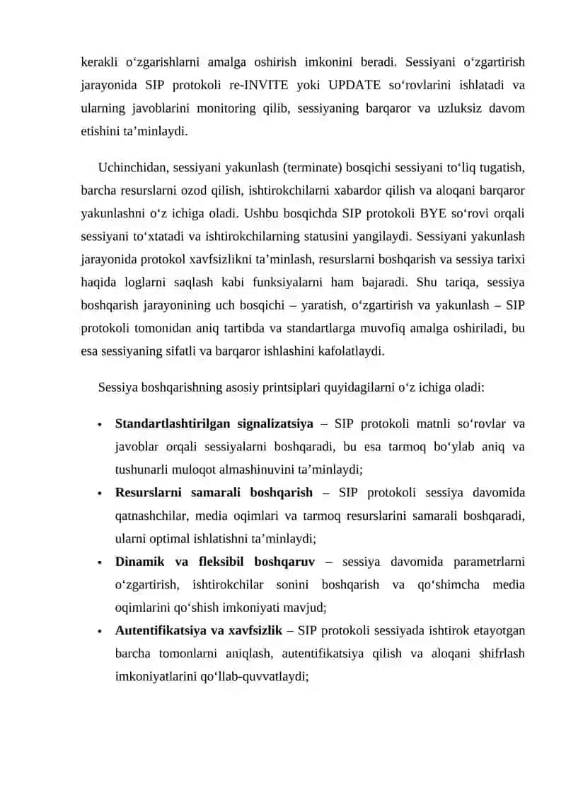 SIP signalizatsiyasi orqali sessiya boshqarish prinsiplari 3