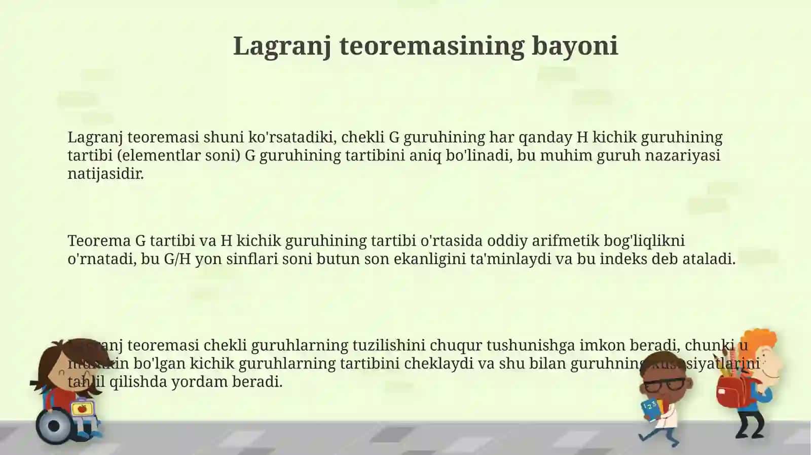 Lagranj teoremasi 3