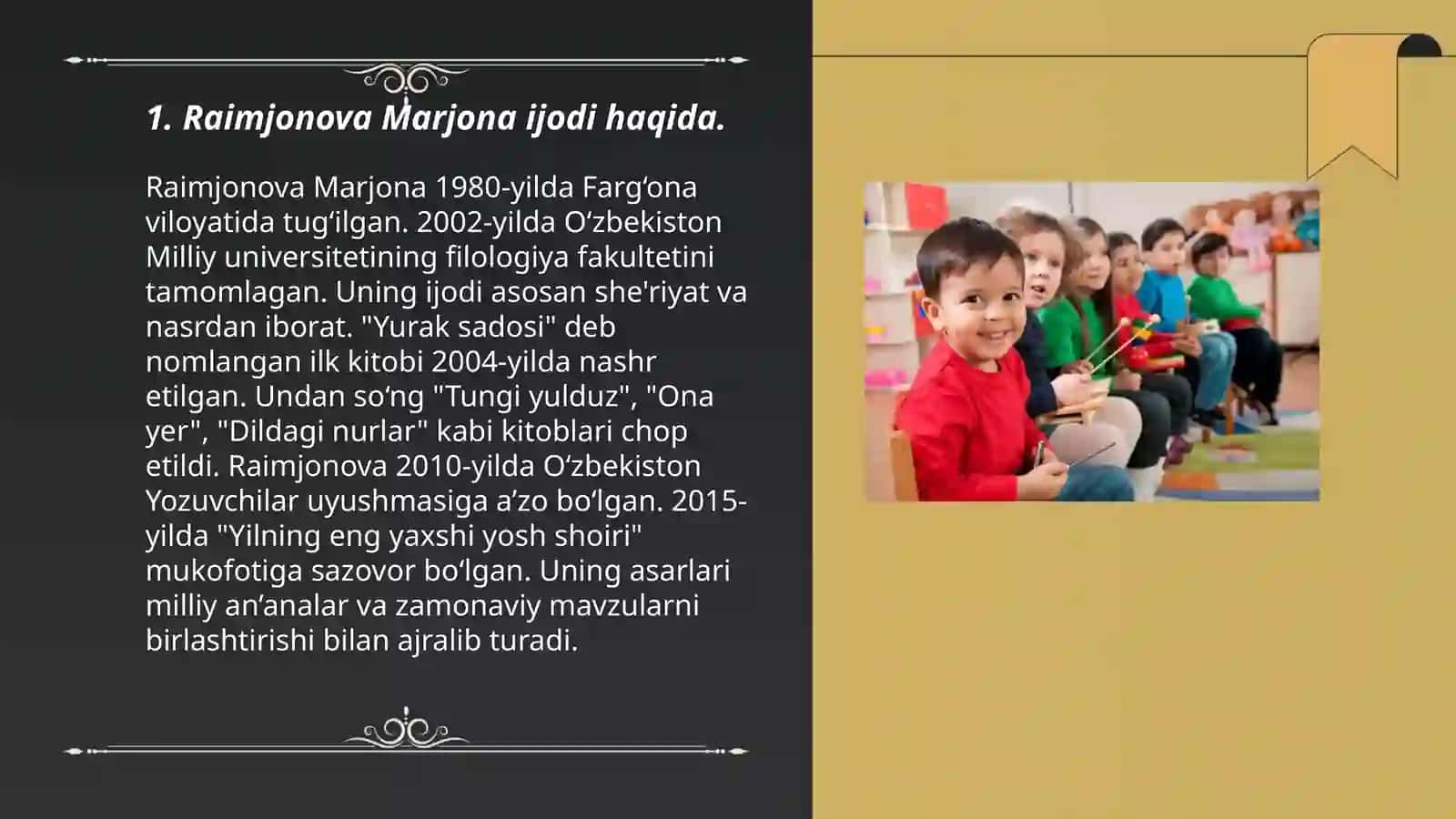 Raimjonova Marjona ijodi haqida 3