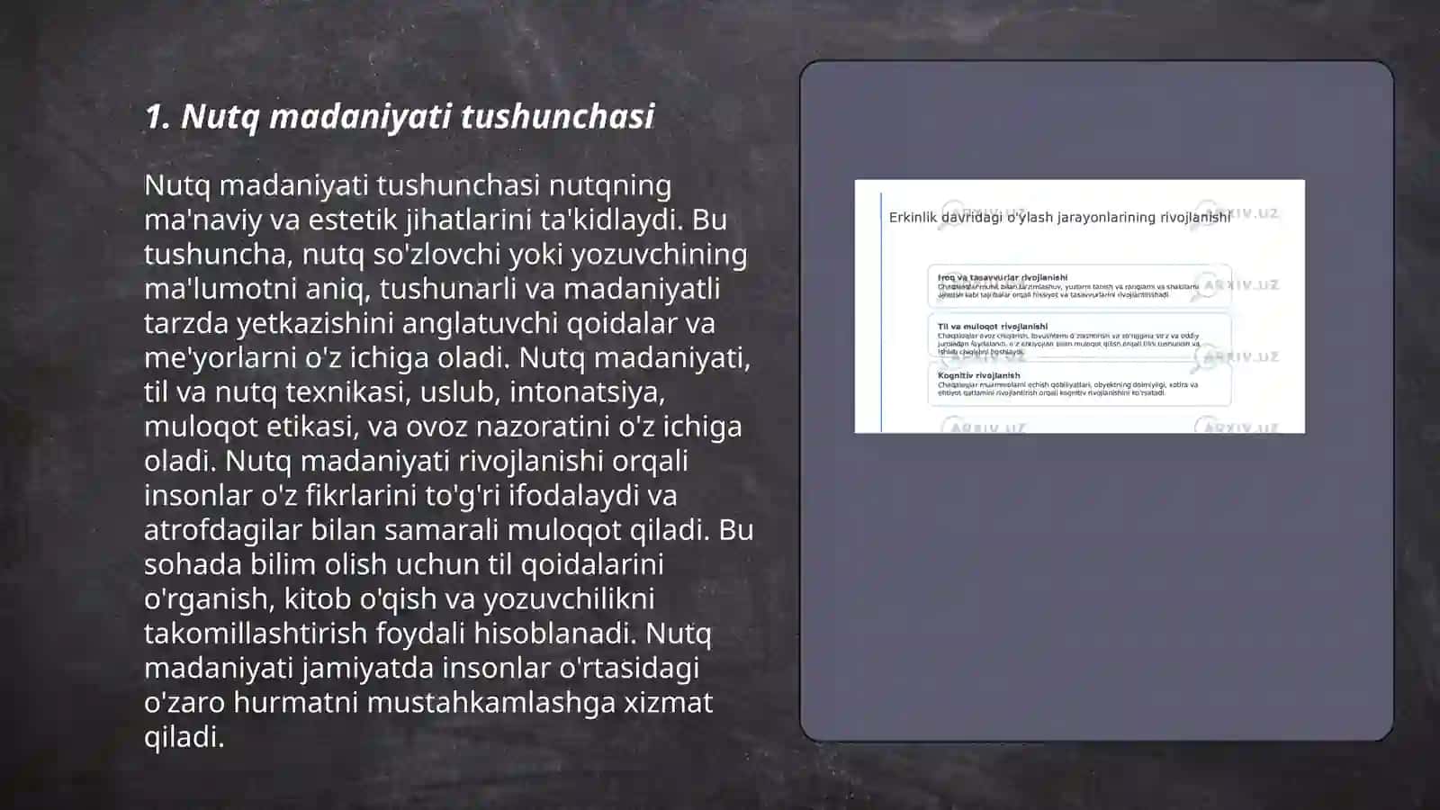 Nutq madaniyati tushunchasi 3