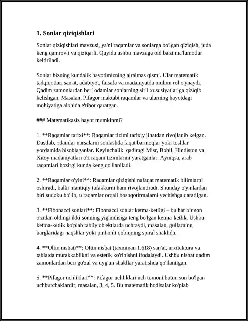 QIZIQARLI MATEMATIKA SOATLARI 3