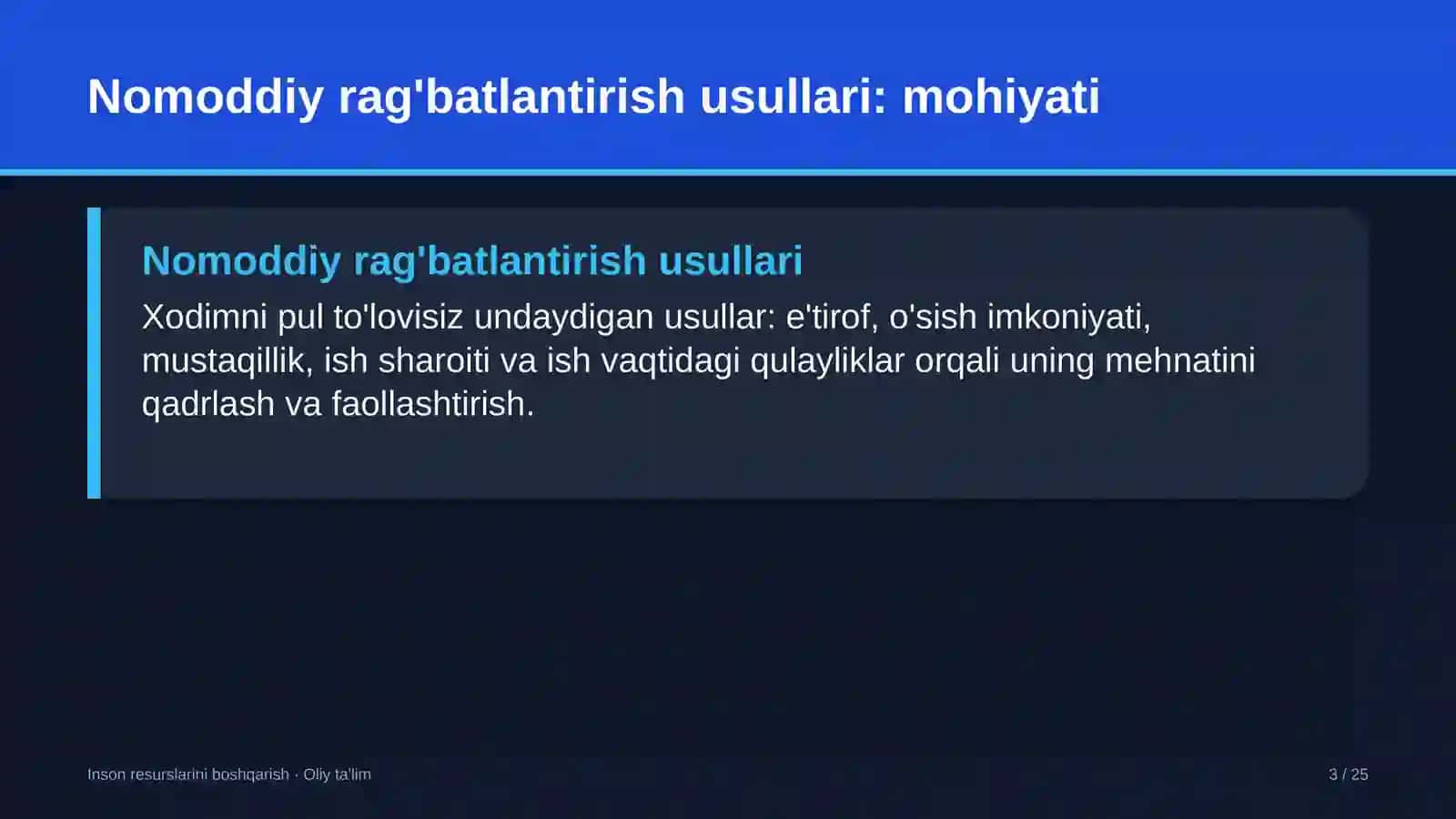 bojxona organlarida nomoddiy rag'batlantirish usullari 5048 3