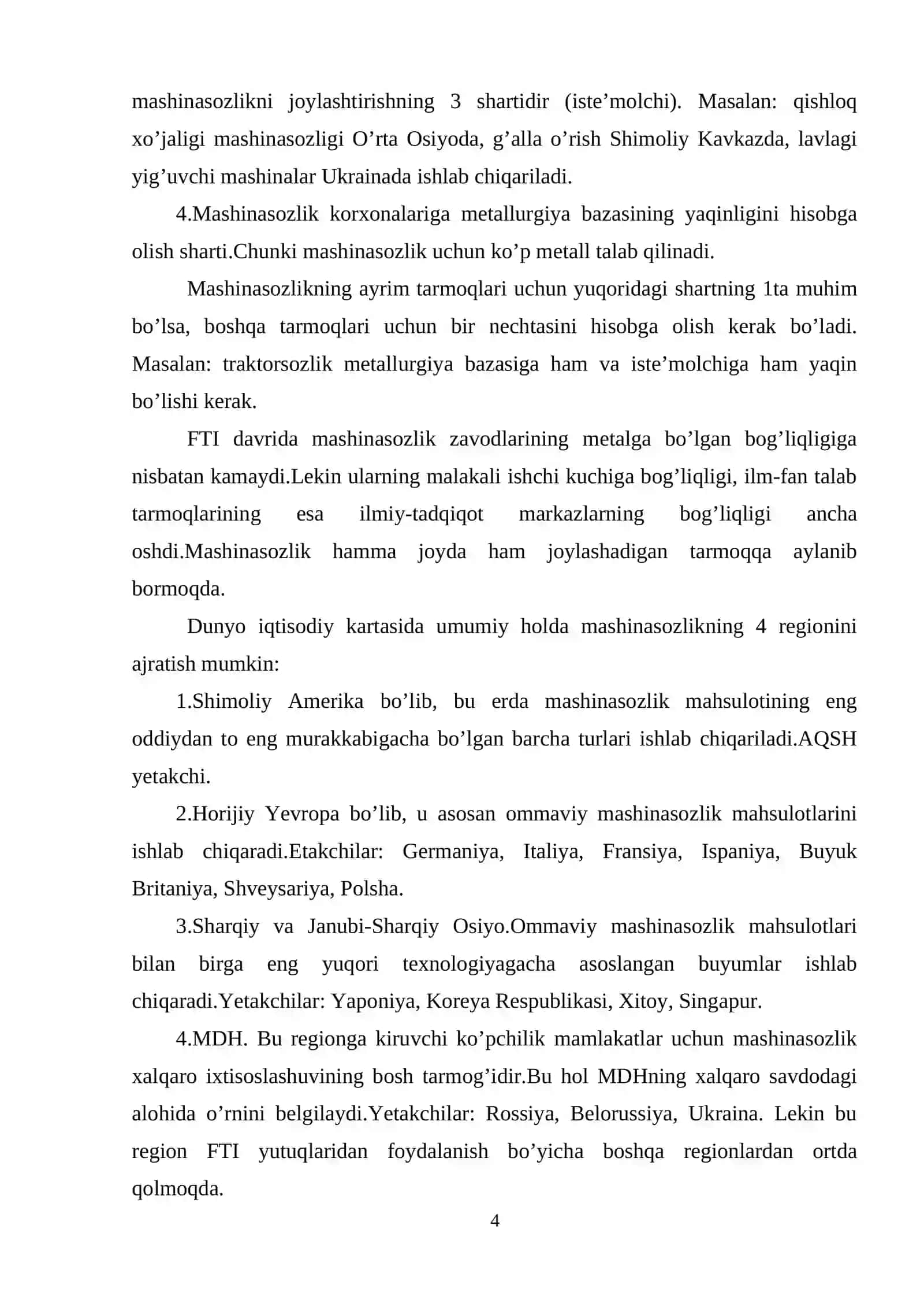 Sanoat, avtomobilsozlik sohasining rivojlanishi 3