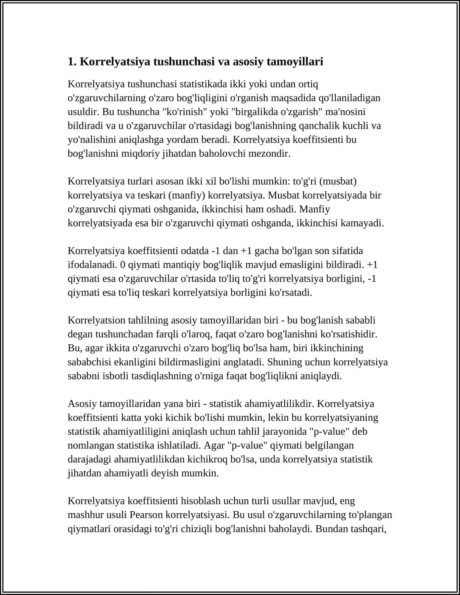 KORRELYATSION TAHLIL ASOSLARI 3
