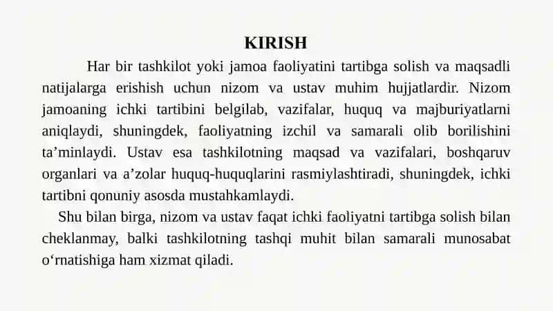 UNIVERSITET NIZOMI VA USTAVINI TAHLIL QILISH 3
