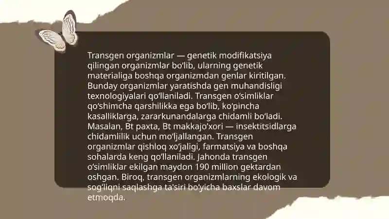 Transgen organizm olish usullari 3