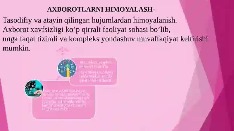 Axborotlarni himoyalashning texnik va dasturiy vositalari 3