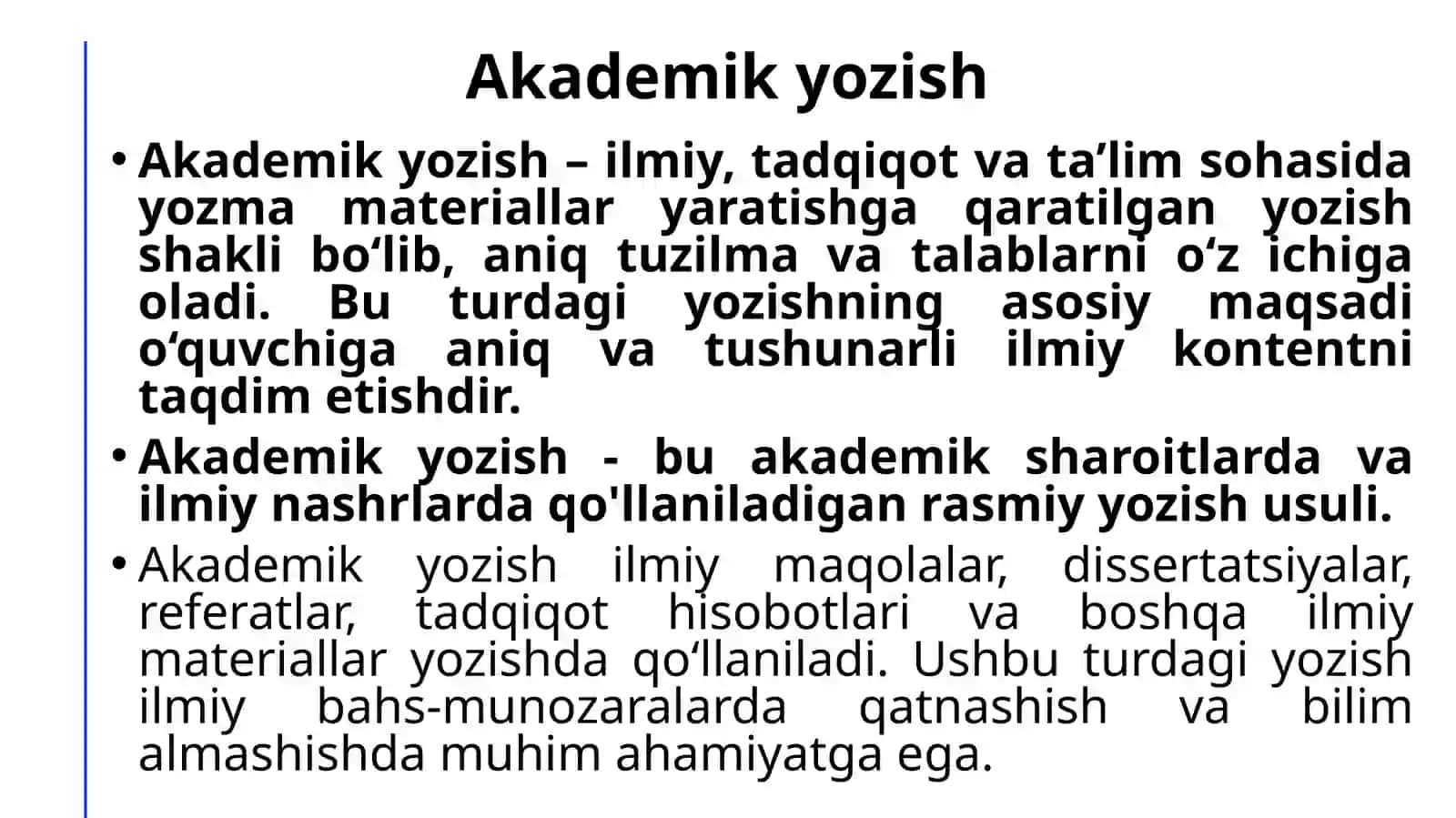 Akademik yozish 3