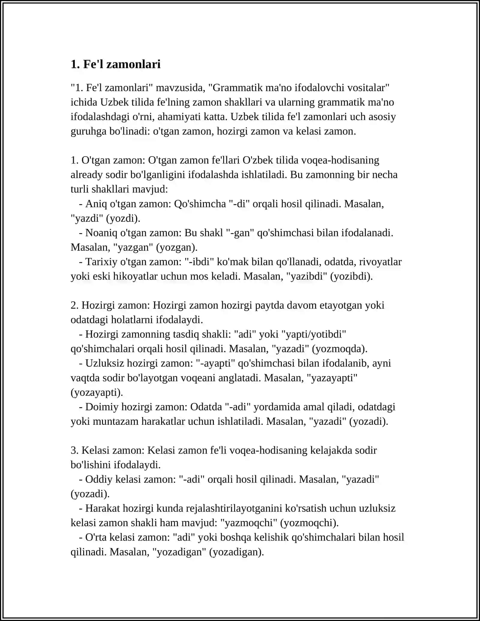 GRAMMATIK MA'NO IFODALOVCHI VOSITALAR 3