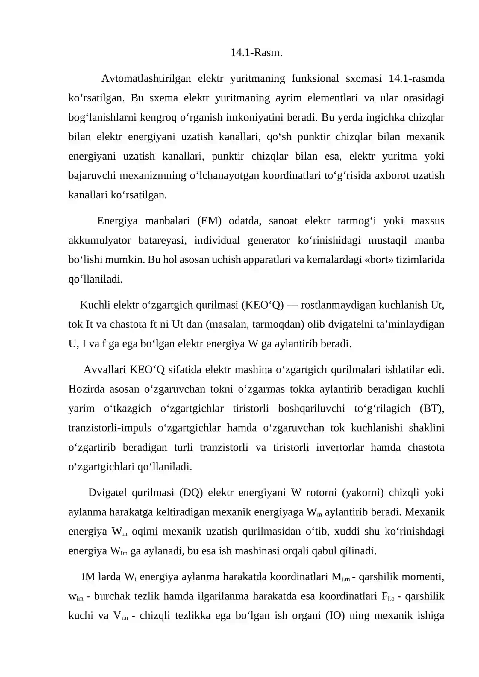 Elektr yuritma va korxonalarning elektr ta’minoti asoslari 3